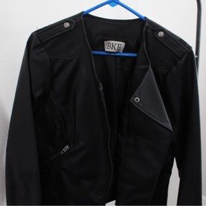 BKE Black Leather Jacket